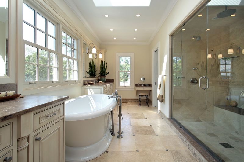 Spa Bathroom with Freestanding Tub